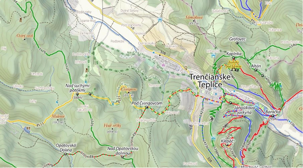 Schermata del sito freemap.sk con lo stile obsoleto.